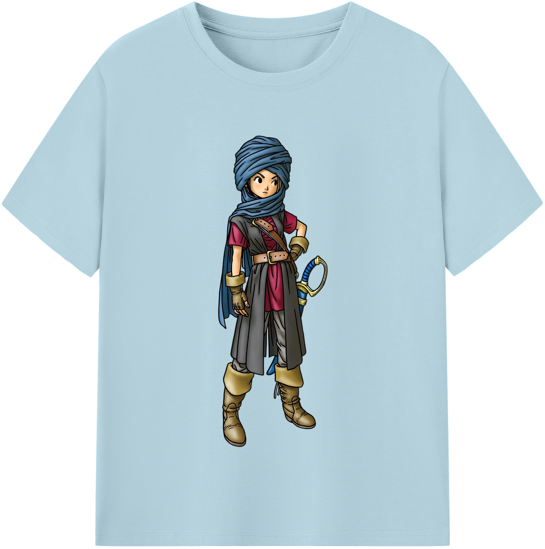 （画像用） ドラゴンクエスト Doragon Kuesuto Dragon Quest 綿100％半袖Tシャツ（フロントプリント）